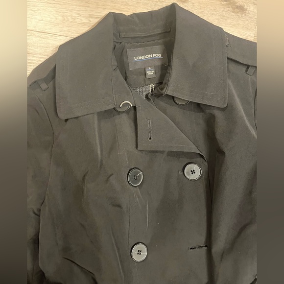 London fog black trench coat - Picture 5 of 12